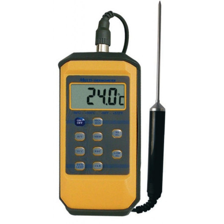 Thermomètre Sonde Piscine IHM 9289AT - Etanche IP65 / mémoires /alarmes | Les4Nages
