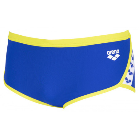 Arena Team Stripe - Low Waist Short - Neon Blue Soft Green - Boxer Natation Homme