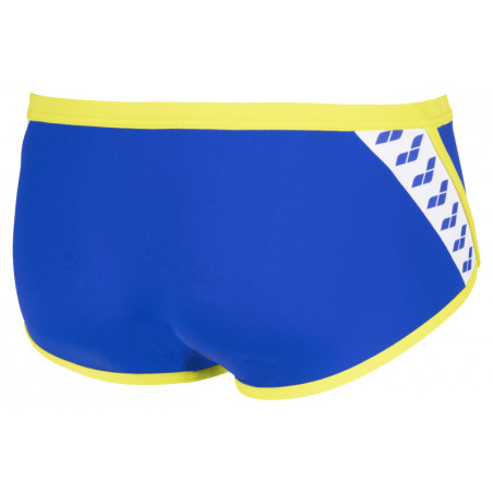 Arena Team Stripe - Low Waist Short - Neon Blue Soft Green - Boxer Natation Homme | Les4Nages