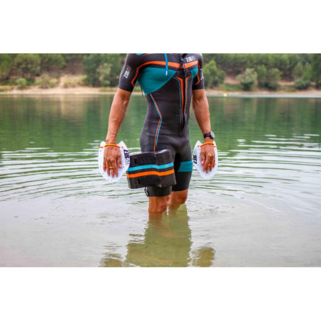 Pull Buoy Swimrun Zerod EXTRA Boost - Black Atoll Orange | Les4Nages