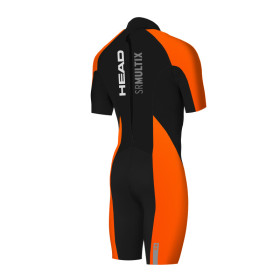 HEAD MULTIX Shorty 2,5 Man - Black Orange  - Combinaison Swimrun Homme