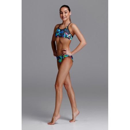 FUNKITA Fille - Snake Pit Racerback 2 pieces - Maillot de bain Natation Fille 2 pieces | Les4Nages