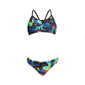 FUNKITA Fille - Snake Pit  Racerback 2 pieces - Maillot de bain Natation Fille 2 pieces