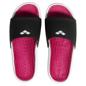 Arena MARCO - Black Pink White  - Claquettes Piscine Rose