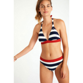 Haut de Bikini BANANA MOON Damo OceanStrip - Marine - Haut maillot de bain Plage 2 pièces