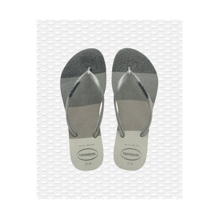 HAVAIANAS Slim Palette Glow White - Tongs Femme | Les4Nages