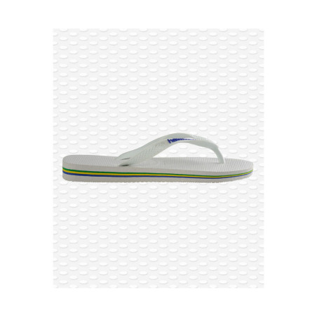 HAVAIANAS Brasil Logo White - Tongs Femme | Les4Nages
