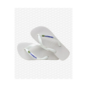 HAVAIANAS Brasil Logo White  - Tongs Femme