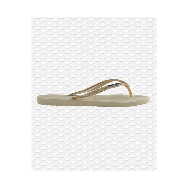 HAVAIANAS SLIM Glitter II Beige -Tongs Femmes HAVAIANAS SLIM Glitter II Beige -Tongs Femmes