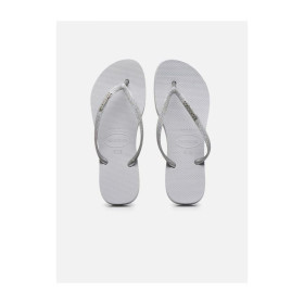 HAVAIANAS Slim Flatform Glitter Ice Grey   - Tongs Femme
