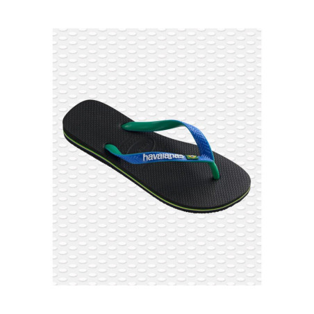 HAVAIANAS  Brasil Mix Black/ Blue Star  - Tongs Unisex