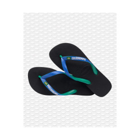 HAVAIANAS  Brasil Mix Black/ Blue Star  - Tongs Unisex