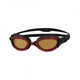 ZOGGS Predator Flex Polarisées Ultra Red Black Copper - Smaller Fit  - Lunettes Triathlon et natation