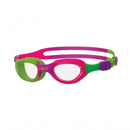 Lunettes Enfants Zoggs Little Super Seal - 0 à 6 ans ( Clear/ Lime & Purple )