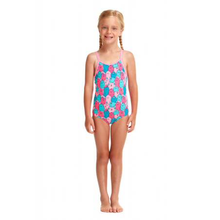 Funkita Toddler (1-7 ans) Happy Blobs - Maillot Fille Natation | Les4Nages