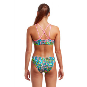 FUNKITA Fille (8-14ans)  Feather Fairy - Criss Cross 2 pieces - Maillot de bain Natation Fille 2 pieces