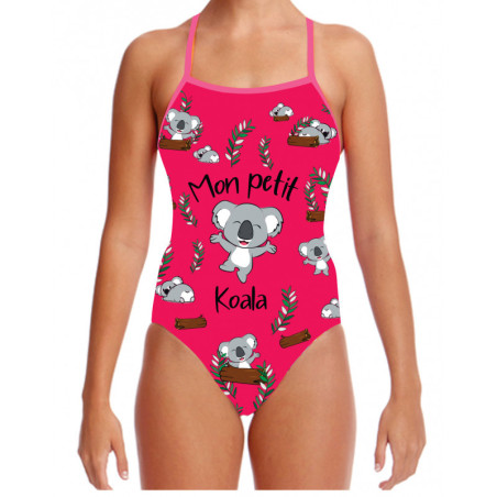 SWEAMS MON PETIT KOALA - Maillot femme 1 piece bretelles fines