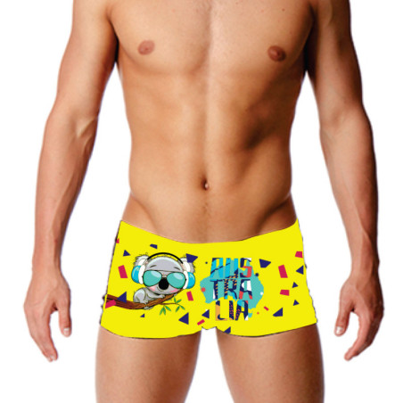 Boxer Natation Sweams KOALA AUSTRALIA Neon Yellow