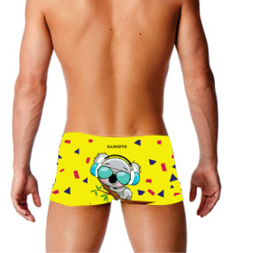 Boxer Natation Sweams KOALA AUSTRALIA Neon Yellow