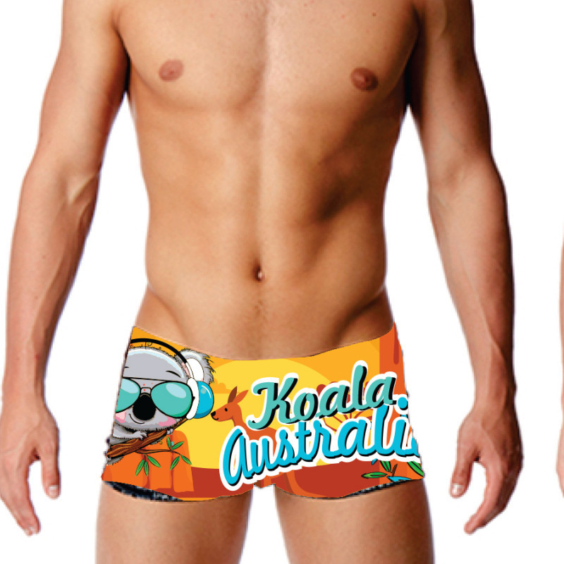 SWEAMS TRUNKS KOALA AUSTRALIA  Sunset Orange - Boxer homme