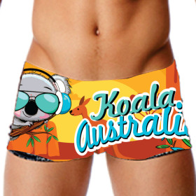 SWEAMS TRUNKS KOALA AUSTRALIA  Sunset Orange - Boxer homme