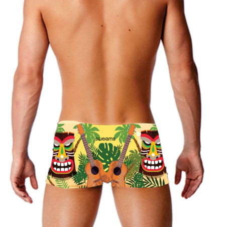 SWEAMS TRUNKS ALOHA TIKI- Boxer homme | Les4Nages