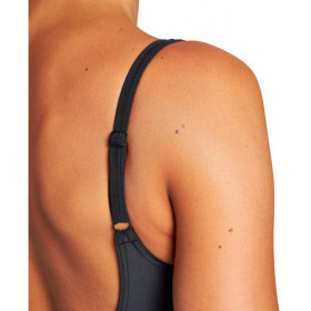 Arena BLOSSOM U Back - Black freak Rose Multi  - Maillot Natation Femme  Noir