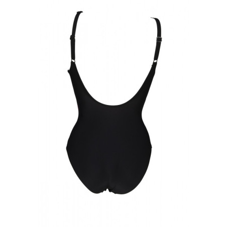 Arena BLOSSOM U Back - Black freak Rose Multi - Maillot Natation Femme Noir | Les4Nages