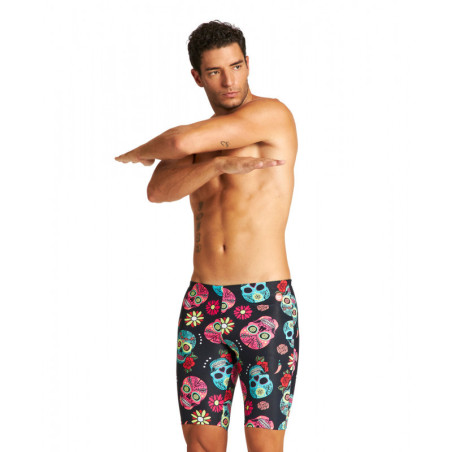ARENA CRAZY SKULLS CARNIVAL Jammer - Black Multi - Jammer Natation Homme | Les4Nages ARENA CRAZY SKULLS CARNIVAL Jammer - Black Multi - Jammer Natation Homme | Les4Nages