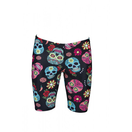 ARENA CRAZY SKULLS CARNIVAL Jammer - Black Multi | Les4Nages