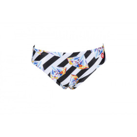 Arena CRAZY DIAMONDS Brief -  Black White Multi - Maillot Natation Homme