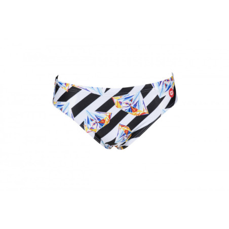 Arena CRAZY DIAMONDS Brief - Black White Multi - Maillot Natation Homme | Les4Nages