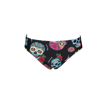 Arena CRAZY SKULLS CARNIVAL Brief - Black Multi - Maillot Natation Homme | Les4Nages