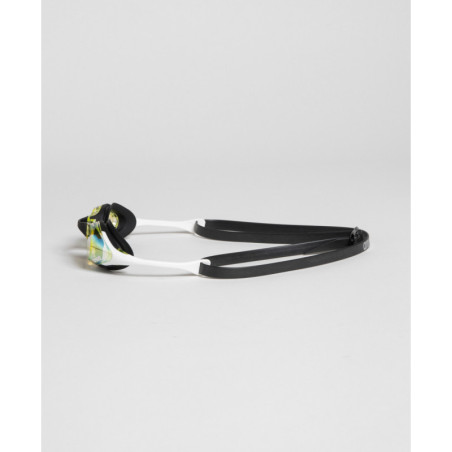 ARENA Cobra SWIPE MIRROR Yellow Copper White - Lunettes Natation Blanches et Or | Les4Nages