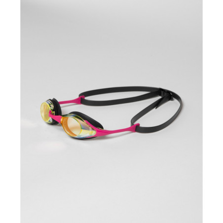 ARENA Cobra SWIPE MIRROR Yellow Copper Pink - Lunettes Natation Rose et or