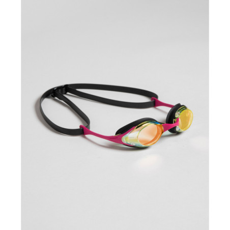 ARENA Cobra SWIPE MIRROR Yellow Copper Pink - Lunettes Natation Rose et or | Les4Nages