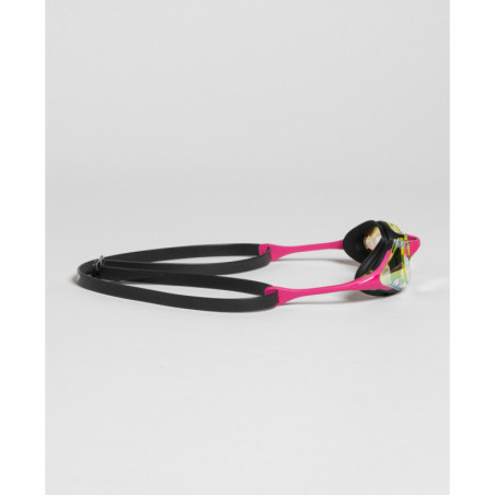 ARENA Cobra SWIPE MIRROR Yellow Copper Pink - Lunettes Natation Rose et or | Les4Nages