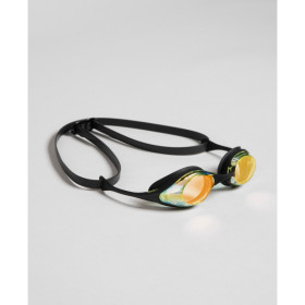 ARENA Cobra SWIPE MIRROR Yellow Copper Black - Lunettes Natation Noir et Jaune