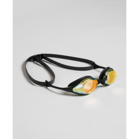 ARENA Cobra SWIPE MIRROR Yellow Copper Black - Lunettes Natation Noir et Jaune | Les4Nages