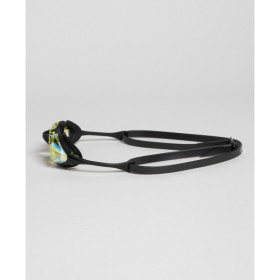 ARENA Cobra SWIPE MIRROR Yellow Copper Black - Lunettes Natation Noir et Jaune