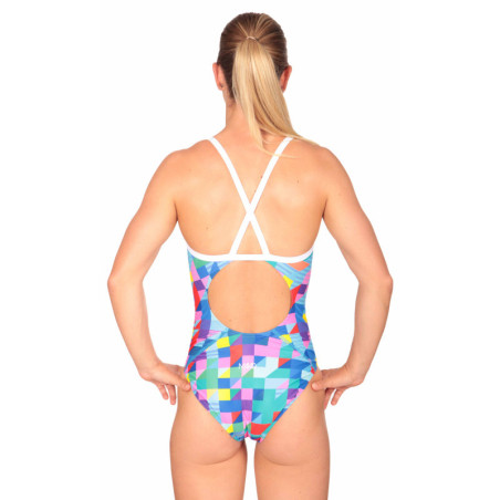 MAKO Pixel   - Dos Nereid - Maillot Femme Natation