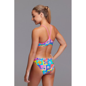 FUNKITA Fille (8-14ans) Rat Pack - Racerback 2 pieces - Maillot de bain Natation Fille 2 pieces Collection Flying Start