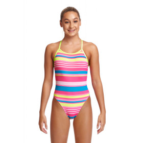 Funkita Fille (8-14 ans) Barbie Blue - Single Strap - Maillot de bain Natation Fille 1 piece Flying Start Collection