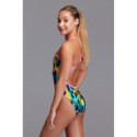  ARENA One Placed Print Short - Navy Fluo Red - Boxer Natation 