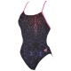 ARENA STORM BOOSTER BACK ONE PIECE BLACK-PAPARAZZI - Maillot Natation 1 pièce