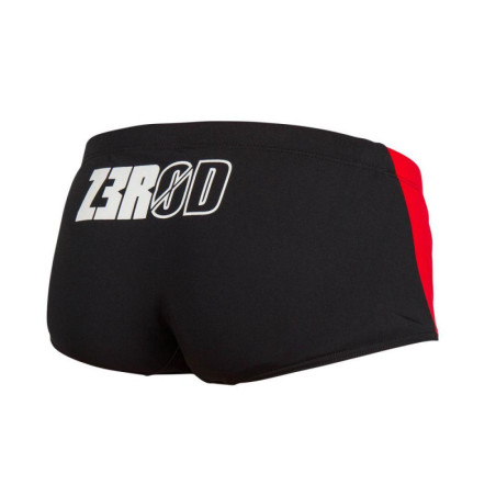 ZEROD Trunks Black Grey Red Trunks Natation - Boxer Natation Homme | Les4Nages