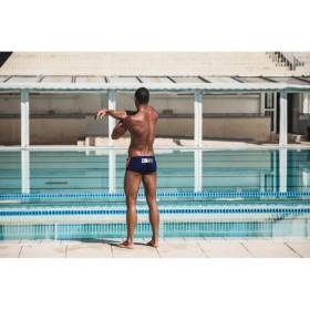 ZEROD Trunks Dark Blue / Atoll / Orange Trunks Natation - Boxer Natation Homme