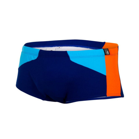 ZEROD Trunks Dark Blue / Atoll / Orange Trunks Natation - Boxer Natation Homme | Les4Nages
