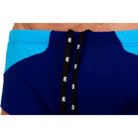 ZEROD Trunks Dark Blue / Atoll / Orange Trunks Natation - Boxer Natation Homme | Les4Nages