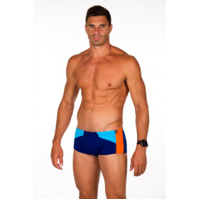 ZEROD Dark Blue / Atoll / Orange Trunks Natation - Boxer  Homme